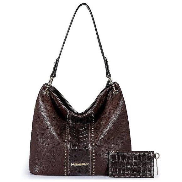 Hobo Bag Purses and Handbags for Women Top Handle Handbags Z-coffee/Croco